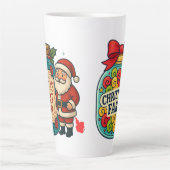 Santa’s Fart Jar Funny Festive Flatulence  Latte Mok (Voorkant)