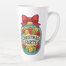 Santa’s Fart Jar Funny Festive Flatulence  Latte Mok