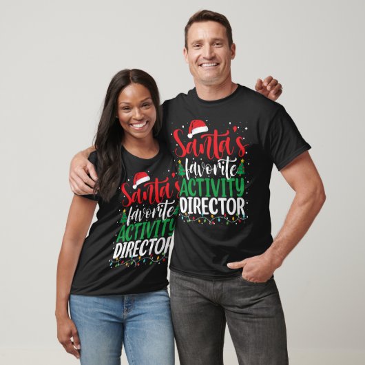 Santa_s Favoriete Activiteit Directeur Kerstman T-shirt (Unisex)