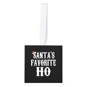 Santa s Favoriete Ho T Shirt Grappig kerstcadeau Decoratie (Voorkant)