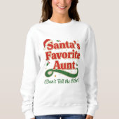 Santa’s Favorite Aunt Christmas Shirt – Funny  (Voorkant)