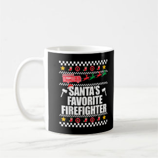 SANTA S FAVORITE FIREFIGHTER Ugly kerstSweate Koffiemok
