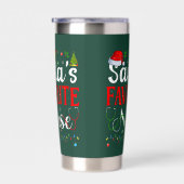 Santa’s Favorite Nurse Geïsoleerde Drinkbeker (Rechts)