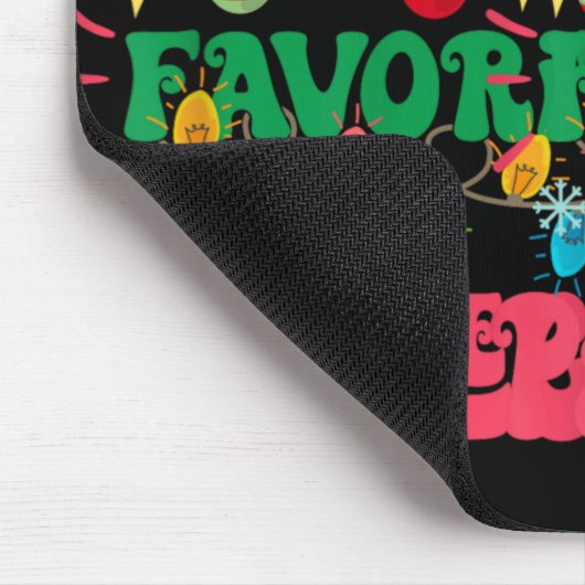 Santa S Favorite Paralegal Funny Santa Xmas Light  Muismat (Hoek)