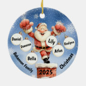 Santa’s Festive Chimney Ornament (Achterkant)