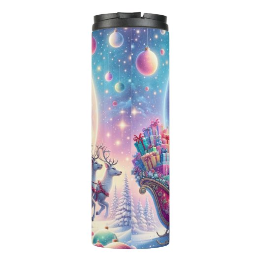 Santa’s Galactic Gift Ride Thermosbeker (Achterkant)