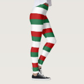 Santa’s Helper Elf • Red, Green & White Christmas Leggings (Rechts)