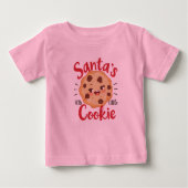 Santa’s Little Cookie Baby Shirt | Cute Christmas  (Voorkant)