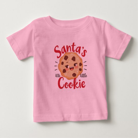 Santa’s Little Cookie Baby Shirt | Cute Christmas  (Voorkant)