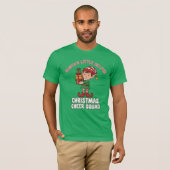 Santa’s Little Helper Christmas Cheer Squad Funny  T-shirt (Voorkant volledig)