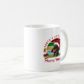 Santa’s Little Yelper, Funny Dachshund Christmas Koffiemok (Voorkant rechts)