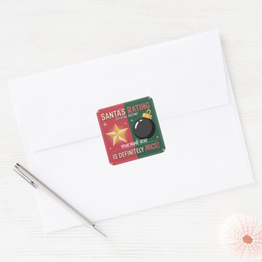 Santa’s Naughty & Nice List Sticker (Envelop)