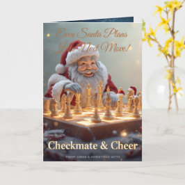 Santa’s Next Move – Funny Chess Christmas Greeting Kaart