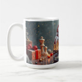 Santa’s Next Move – Funny Chess Christmas Mug for  Koffiemok (Links)