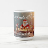 Santa’s Next Move – Funny Chess Christmas Mug for Koffiemok (Center)