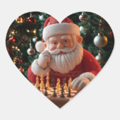 Santa’s Next Move – Funny Chess Christmas Sticker (Voorkant)