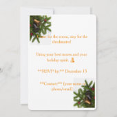 Santa’s Next Move – Funny Christmas Chess Party In Kaart (Achterkant)