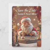 Santa’s Next Move – Funny Christmas Chess Save the Save The Date (Voorkant)