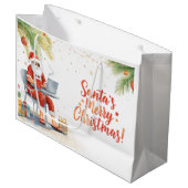 Santa’s Online Computer Lovers Merry Christmas! Groot Cadeauzakje (Voorkant Gekanteld)