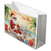 Santa’s Online Computer Lovers Merry Christmas! Groot Cadeauzakje (Voorkant Gekanteld)