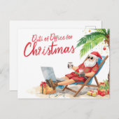 Santa’s Online Programmer Merry Christmas! Feestdagenkaart (Voorkant / Achterkant)