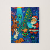 Santa’s Out-of-This-World Christmas Legpuzzel (Verticaal)