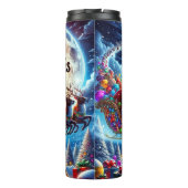 Santa’s Peaceful Sky Journey Thermosbeker (Achterkant)