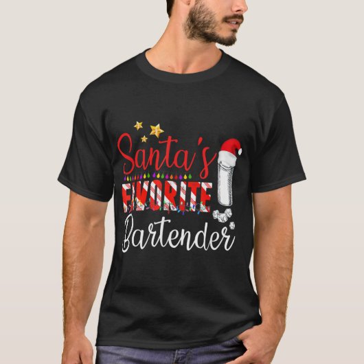 Santa S-Pet voor kerstkerstmis met favoriete barma T-shirt (Voorkant)