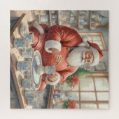 Santa’s Pottery Workshop: Hand-Painted Ceramic Legpuzzel (Horizontaal)