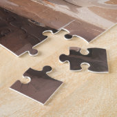 Santa’s Pottery Workshop: Hand-Painted Ceramic Legpuzzel (Zijkant)