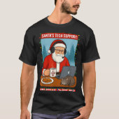 Santa s Rebooting Tech Support Shirt (Voorkant)