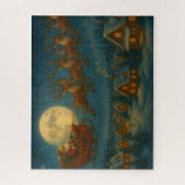 Santa’s Sleigh Flight – Moonlit Christmas Eve  Jig Legpuzzel (Verticaal)
