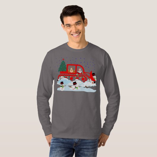 Santa’s Snowman Plow Patrol T-shirt (Voorkant volledig)