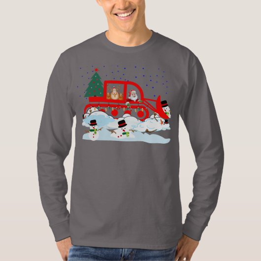 Santa’s Snowman Plow Patrol T-shirt (Voorkant)