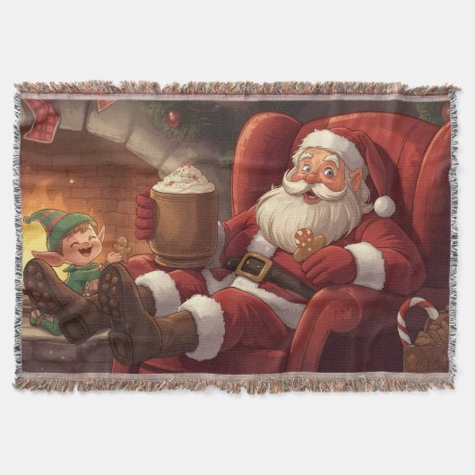 Santa’s Snuggle Time: Christmas Santa Blanket Deken (Voorkant)