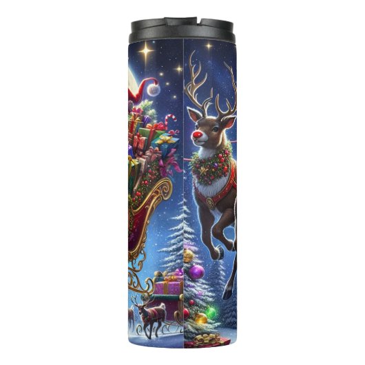 Santa’s Spellbound Christmas Ride Thermosbeker (Achterkant)