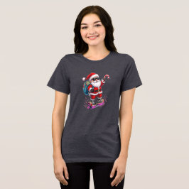 Santa’s Spin-Out Tri-Blend Shirt
