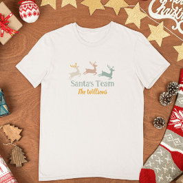 Santa’s Team | Matching Family Christmas T-shirt