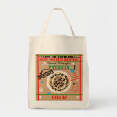 Santa Sack niet openen tot Kerstmis NAAM Tote Bag (Voorkant)