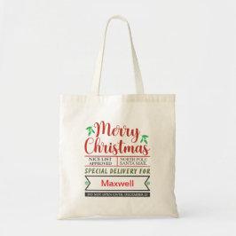 Santa Sacks: Vreugde aan Kerstmis met Gepersonalis Tote Bag
