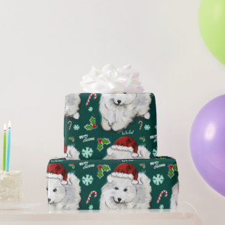Santa Samoyed  Cadeaupapier