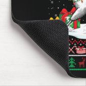 Santa Samoyed Riding Llama Christmas Sweater Lover Muismat (Hoek)