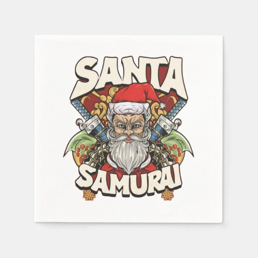 Santa Samurai Servet (Voorkant)