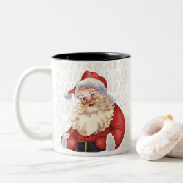 Santa Santa Claus Tweekleurige Koffiemok