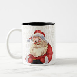 Santa Santa Claus Tweekleurige Koffiemok