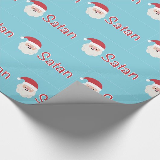 Santa-/satan-pakpapier Cadeaupapier (Hoek)