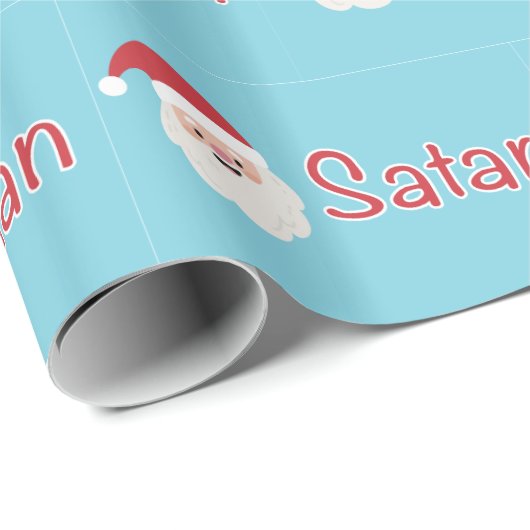 Santa-/satan-pakpapier Cadeaupapier (Rol Hoek)