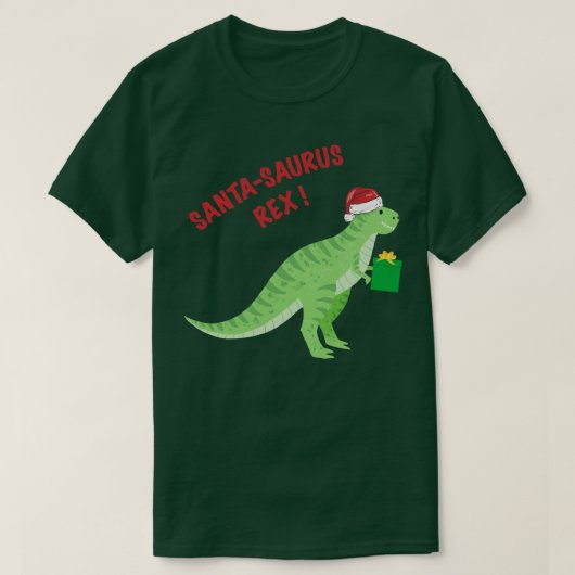 Santa Saurus Rex 1 T-shirt (Design voorkant)
