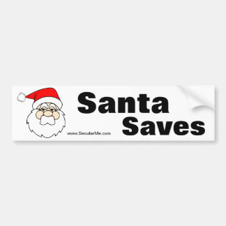 Santa Saves Bumper Bumpersticker