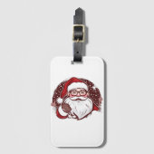 Santa saw my search history we are doomed bagagelabel (Voorkant (verticaal))